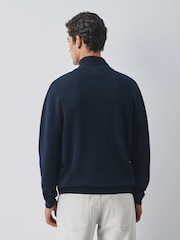 Navy Blue Milano Zip Through Jumper - Image 3 of 10