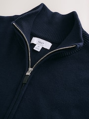 Navy Blue Milano Zip Through Jumper - Image 8 of 10