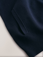 Navy Blue Milano Zip Through Jumper - Image 9 of 10