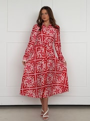 Girl In Mind Angela Long Sleeve Maxi Shirt Dress - Bild 2 von 6