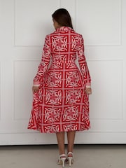 Girl In Mind Angela Long Sleeve Maxi Shirt Dress - Bild 3 von 6