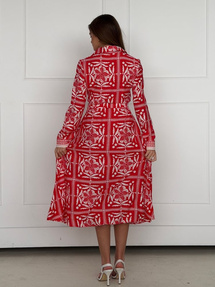 Buy Girl In Mind Pink Angela Long Sleeve Maxi Shirt Dress from the Next UK  online shop