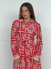 Girl In Mind Angela Long Sleeve Maxi Shirt Dress - Bild 5 von 6