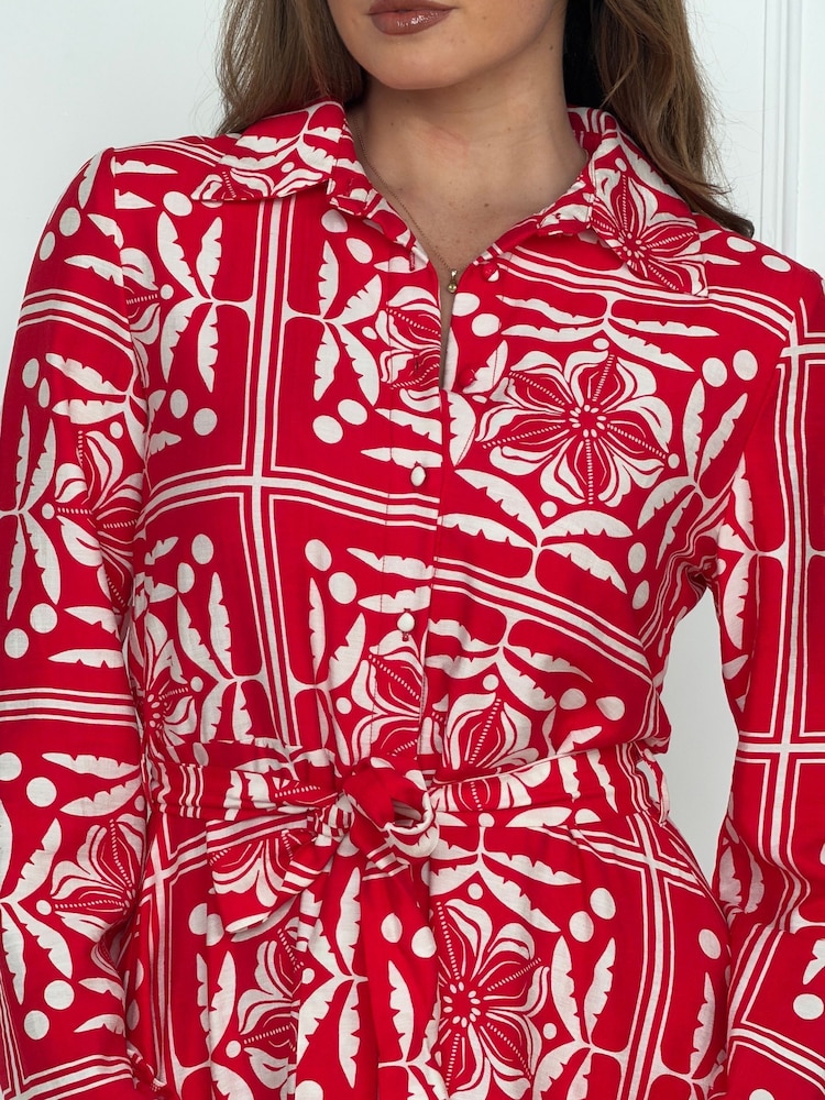 Girl In Mind Angela Long Sleeve Maxi Shirt Dress - Bild 6 von 6