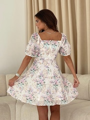 Girl In Mind Hallie Puff Sleeve Mini Dress - Imagen 2 de 5