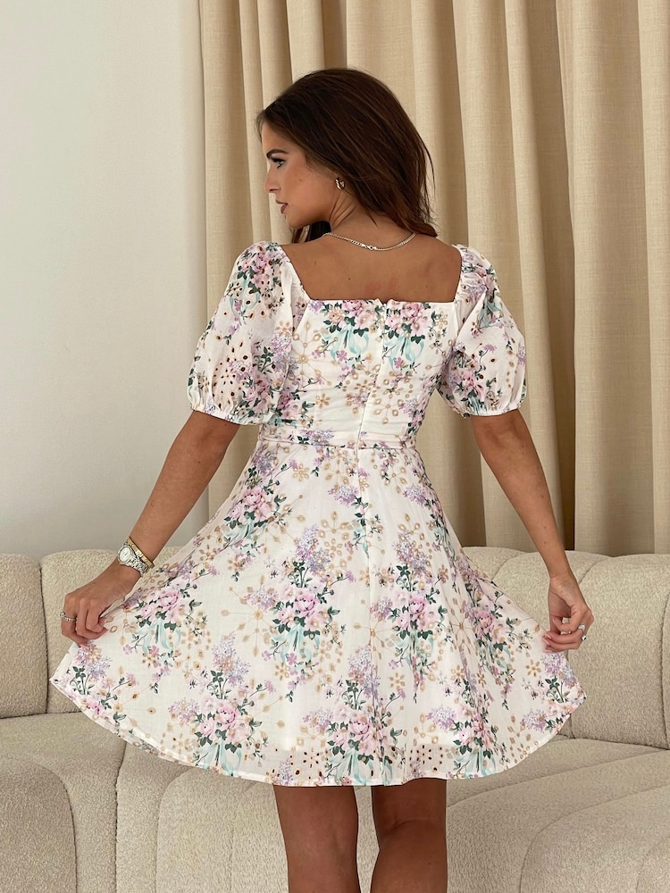 Girl In Mind Hallie Puff Sleeve Mini Dress - Imagen 2 de 5