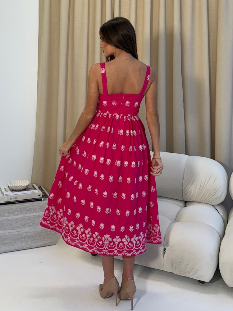 Girl In Mind Renae Square Neck Midi Dress - Imagen 2 de 5