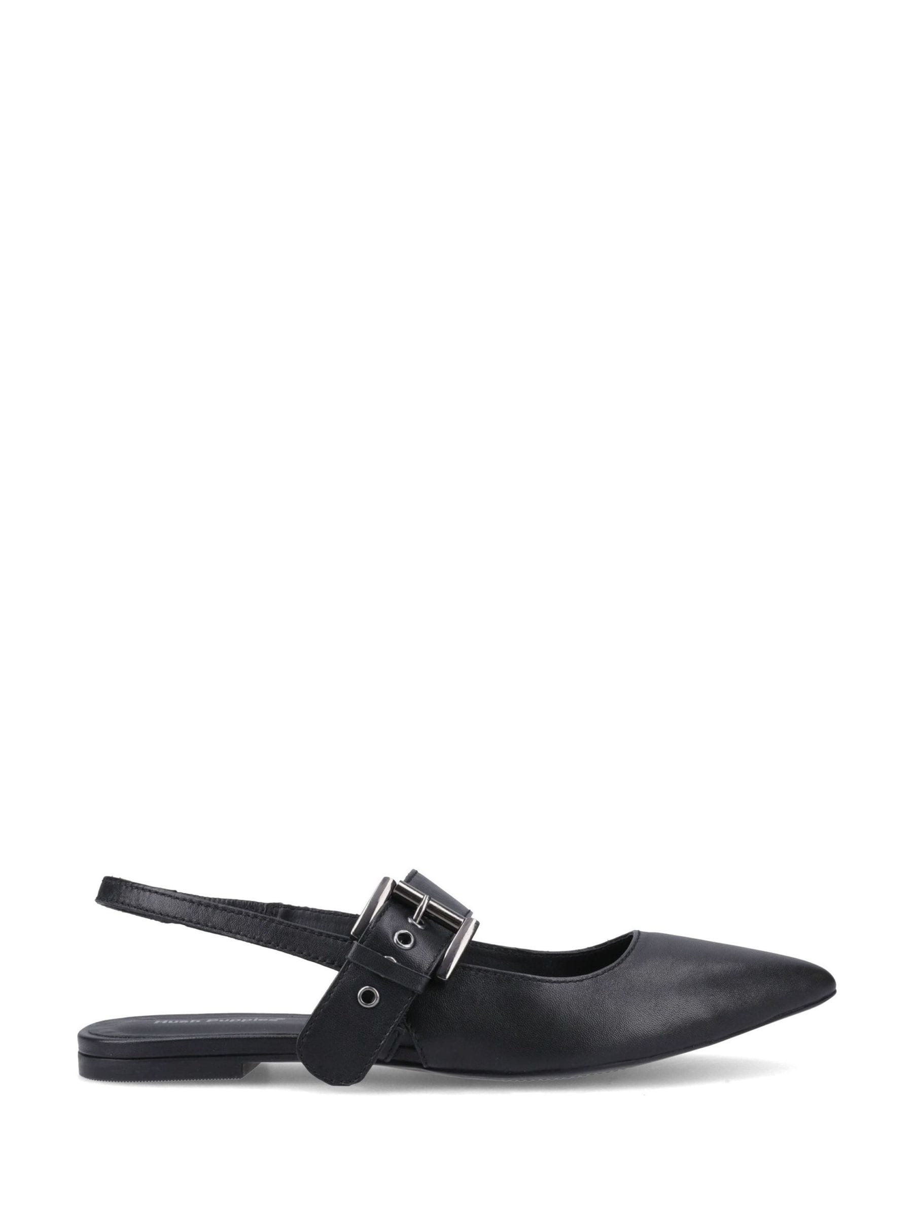 Hush Puppies Women's Black Diya Buckle Mary Jane Shoes