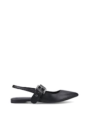 Hush Puppies Black Diya Buckle Mary Jane Shoes - Image 1 of 5