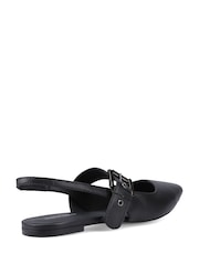 Hush Puppies Black Diya Buckle Mary Jane Shoes - Image 2 of 5