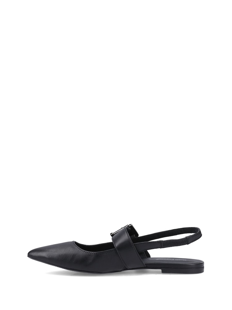 Hush Puppies Black Diya Buckle Mary Jane Shoes - Image 5 of 5