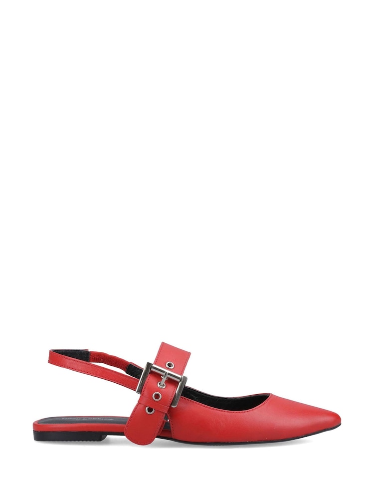 Hush Puppies Red Diya Buckle Mary Jane Shoes - Image 1 of 3