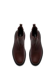 Clarks Badbury Easy Dark Brown Leather Shoes - Bild 5 von 6
