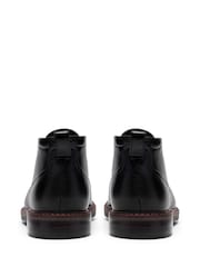 Clarks Black Aldwin2 Chukka Leather Shoes - Image 5 of 6