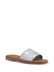 Hush Puppies Silver Hetty Slide Wide Fit Sandals - Image 2 of 5