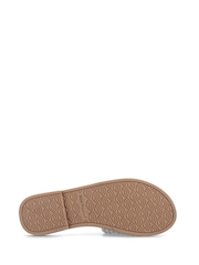 Hush Puppies Silver Hetty Slide Wide Fit Sandals - Image 4 of 5