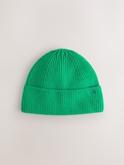 Green Knitted Beanie Hat (1-16yrs) - Image 1 of 3