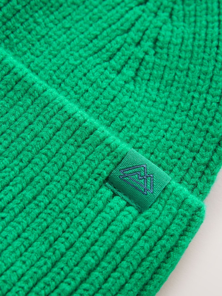 Green Knitted Beanie Hat (1-16yrs) - Image 2 of 3