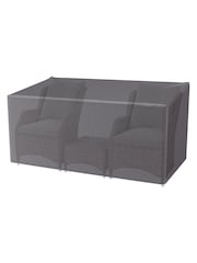 Pacific Anthracite Outdoor Lounge Chair and Hocker Set Aerocover - Image 3 of 6