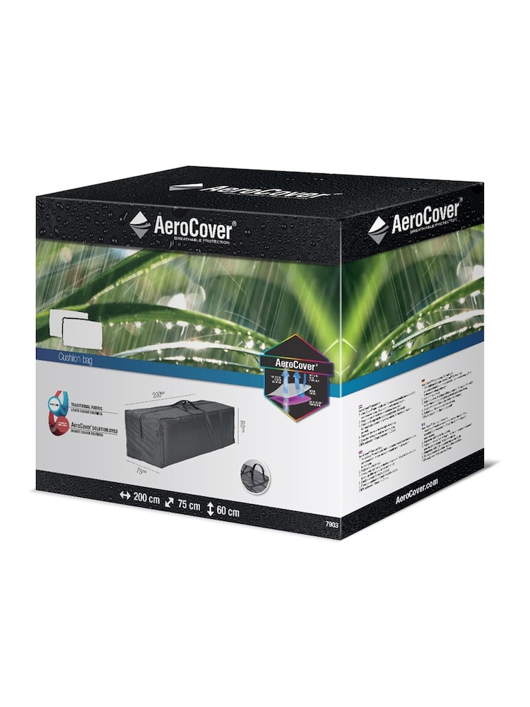 Pacific Anthracite Outdoor Cushion Bag Aerocover - Image 2 of 6 Pacific Anthracite Outdoor Cushion Bag Aerocover - Image 2 of 6