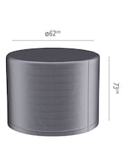Pacific Anthracite Garden Firetable Aerocover Round - Image 2 of 6
