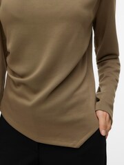 VERO MODA Green Long Sleeve Boat Neck Blouse - Image 4 of 5
