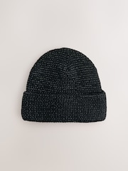 Black Reflective Beanie (5-16yrs) - Image 1 of 3