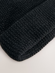 Black Reflective Beanie (5-16yrs) - Image 3 of 3