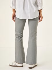 Roman Black Dogtooth Stretch Wide Leg Trousers - Image 3 of 5