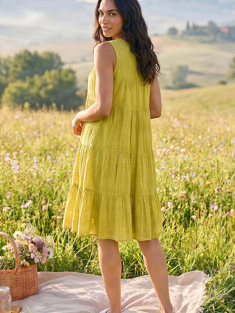 yellow smock dress Frills and Fall Smocked Dress, – Stitchy Fish this smocked dress combines style and comfort effortlessly VRG GRL la prairie plaid