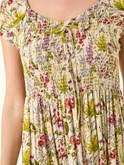Roman Natural Floral Print Tiered Maxi Dress - Image 5 of 5