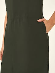 Roman Green Seam Detail Pocket Shift Dress - Image 5 of 5