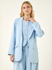 Roman Blue Lightweight Relaxed Blazer - Image 4 of 5