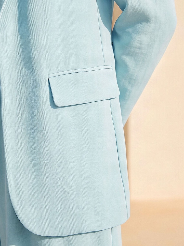 Roman Blue Lightweight Relaxed Blazer - Image 4 of 4