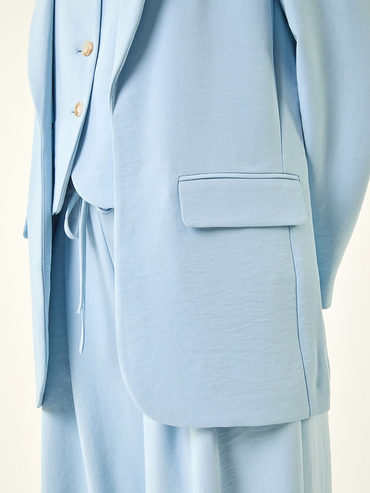 Roman Blue Lightweight Relaxed Blazer - Image 5 of 5
