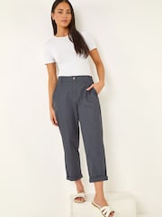 Roman Grey Petite Cotton Stretch Chino Trousers - Image 1 of 5