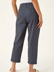Roman Grey Petite Cotton Stretch Chino Trousers - Image 3 of 5