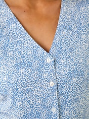 Roman Blue Petite Abstract Spot Midi Dress - Image 5 of 5