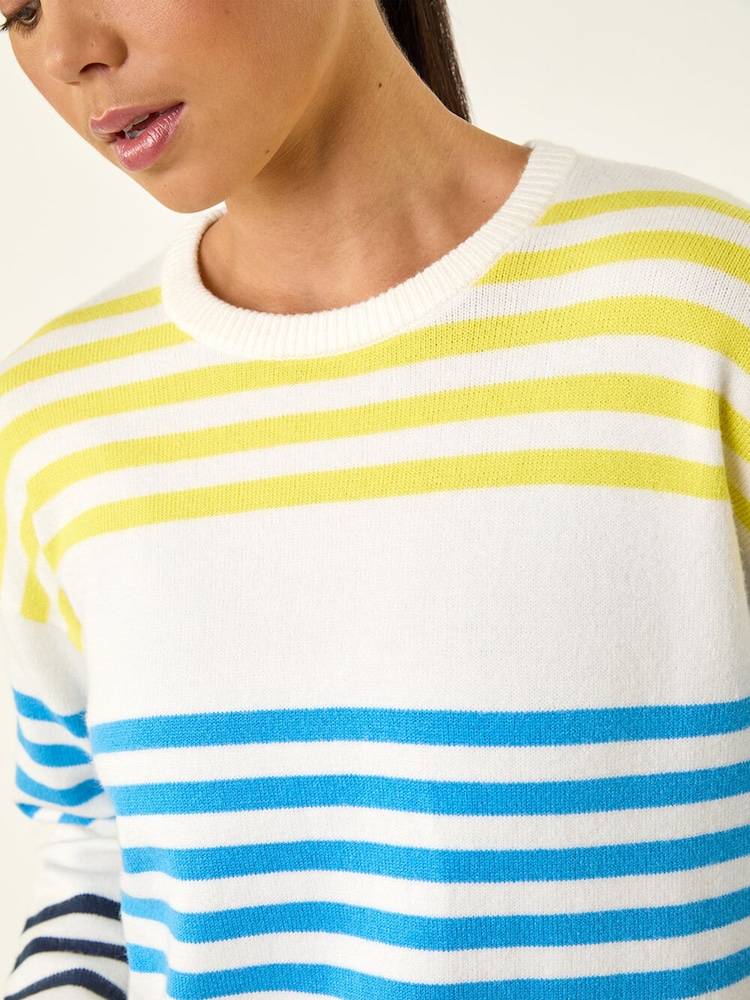 Roman Blue Petite Stripe Knit Jumper - Image 5 of 5 Roman Blue Petite Stripe Knit Jumper - Image 5 of 5
