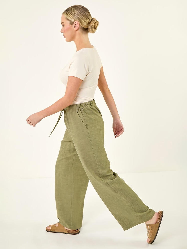 Roman Green Petite Pull On Woven Trousers - Image 1 of 5