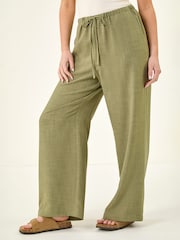 Roman Green Petite Pull On Woven Trousers - Image 3 of 5