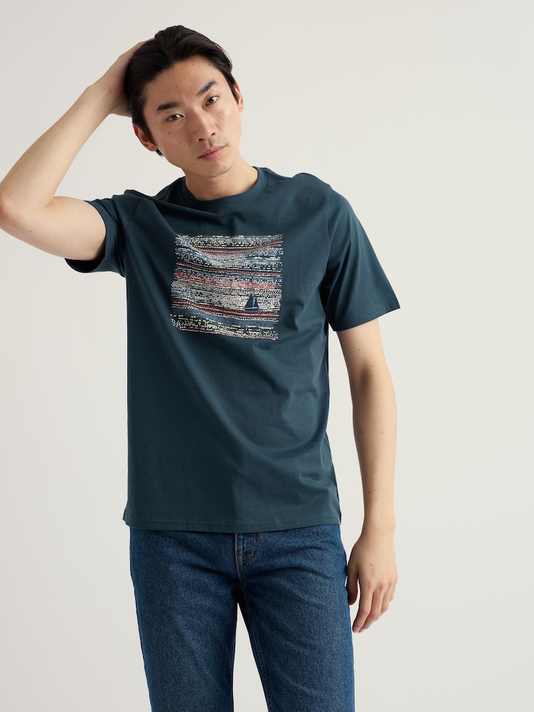 Seasalt Cornwall Dark Blue Midwatch T-Shirt - Image 1 of 5