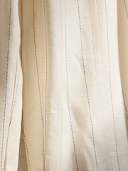 Cream Stripe Loungewear Trousers with linen - Image 9 of 9