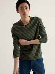 Seasalt Cornwall Green Sailor Shirt With Crew Neck - Image 1 of 5
