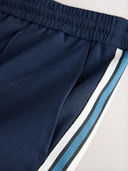 Navy Wide Leg Fit Side Stripe Smart Joggers - Image 9 of 9