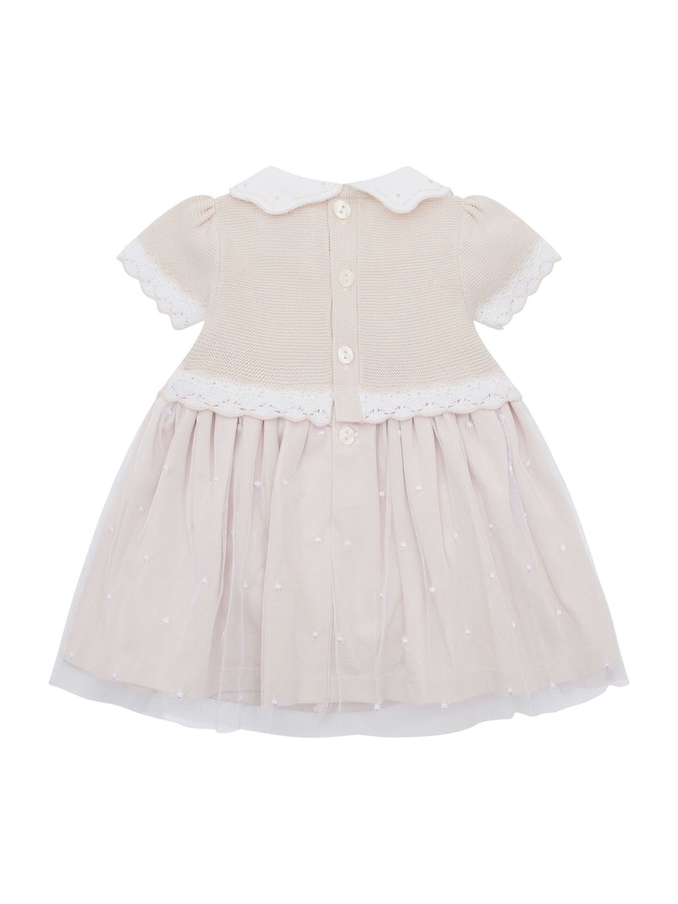 Buy Emile Et Rose Lauren Dress with Knitted Upper Skirt Embroidered Tulle  Overlay & Pants from Next Gibraltar