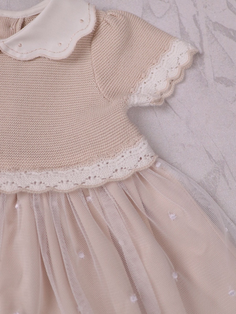 Emile Et Rose Lauren Dress with Knitted Upper Skirt Embroidered Tulle Overlay & Pants - Image 4 of 4 Emile Et Rose Lauren Dress with Knitted Upper Skirt Embroidered Tulle Overlay & Pants - Image 4 of 4