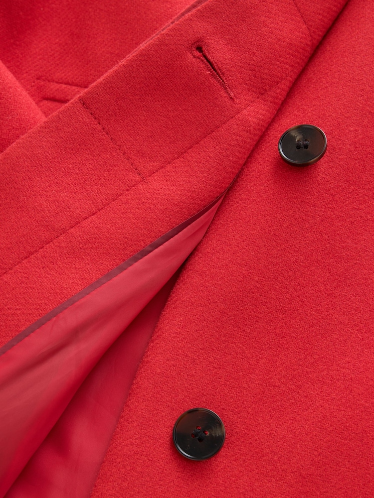 Red Classic Dolly Coat - Image 10 of 10 Red Classic Dolly Coat - Image 10 of 10