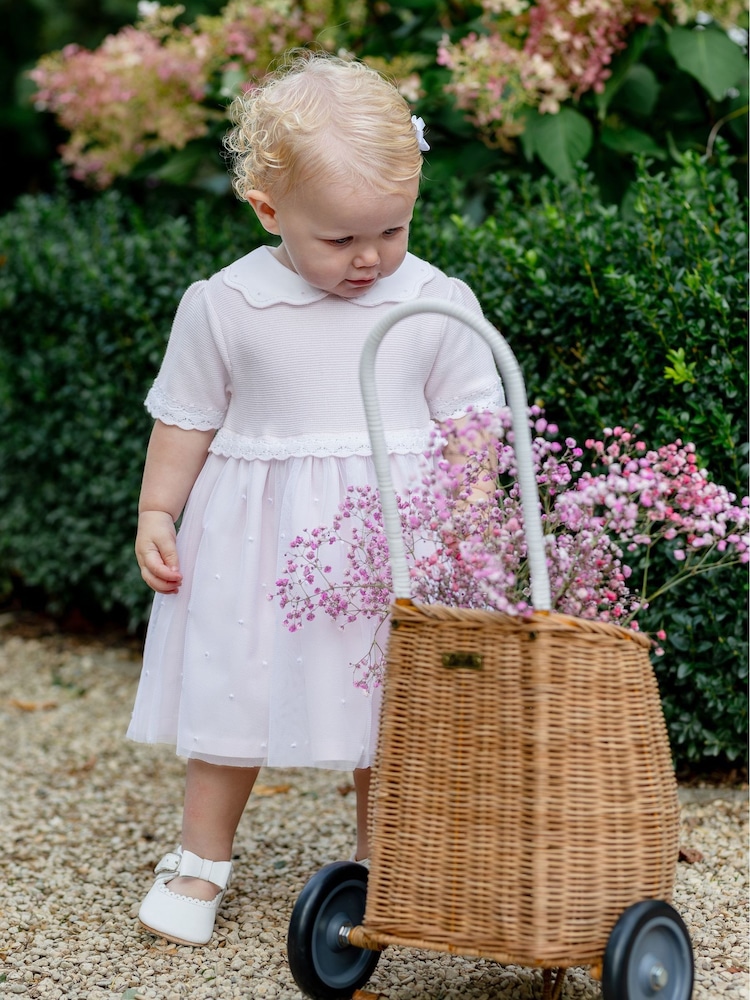 Emile Et Rose Lauren Dress with Knitted Upper Skirt Embroidered Tulle Overlay & Pants - Image 1 of 4 Emile Et Rose Lauren Dress with Knitted Upper Skirt Embroidered Tulle Overlay & Pants - Image 1 of 4