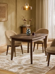 Dark Natural Thorne 4 to 6 Extending Dining Table - Image 1 of 8